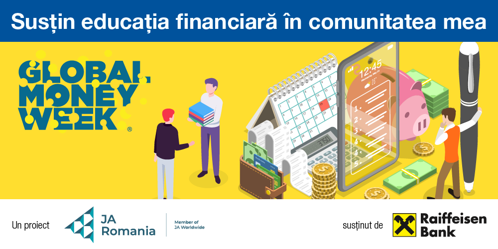 Liceele din toată țara pot participa la „Susțin educația financiară în comunitatea mea”, inițiativa dezvoltată alături de Raiffeisen Bank