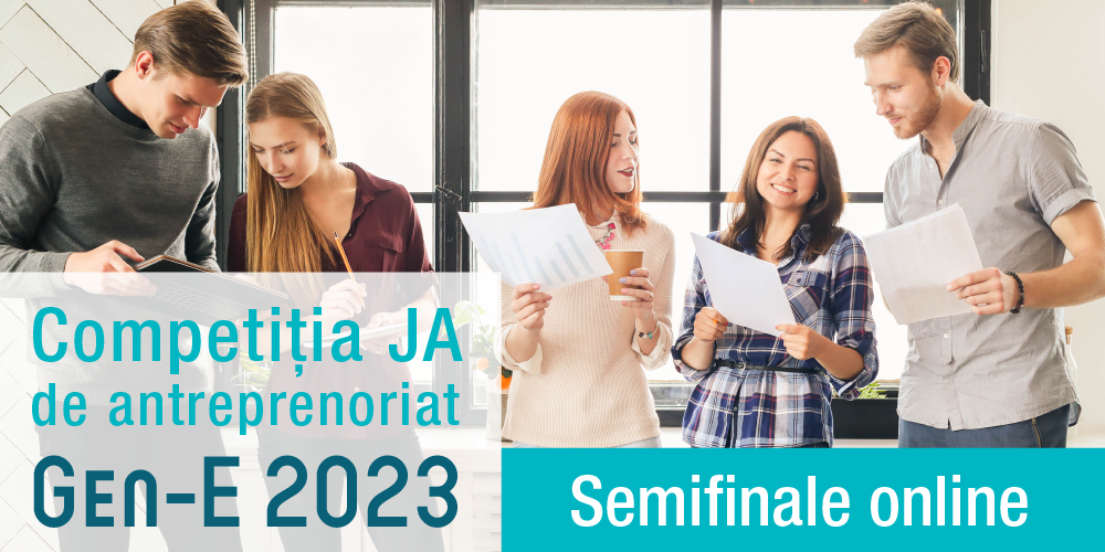 SEMIFINALELE ONLINE – COMPETIȚIA JA DE ANTREPRENORIAT GEN-E 2023