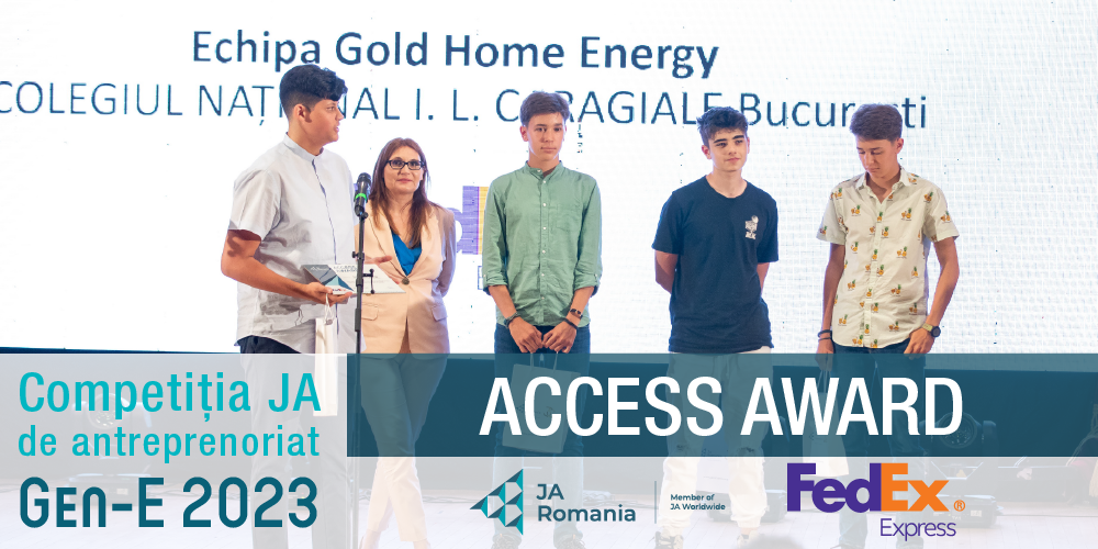 ECHIPELE GOLD HOME ENERGY ȘI APPA AU FOST DESEMNATE CÂŞTIGĂTOARELE FEDEX ACCESS AWARD LA FINALA NAȚIONALĂ GEN-E