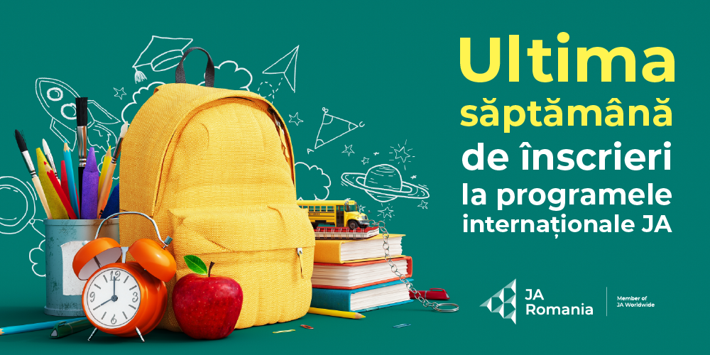 Ultima săptămână de înscrieri la programele internaționale Junior Achievement